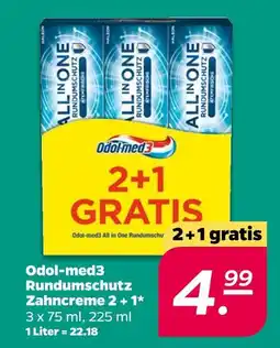 NETTO Odol-med3 rundumschutz zahncreme 2+1 Angebot