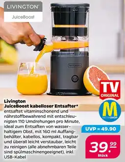 NETTO Livington juiceboost kabelloser entsafter Angebot