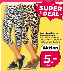 NETTO Capri-leggings im animal-design Angebot
