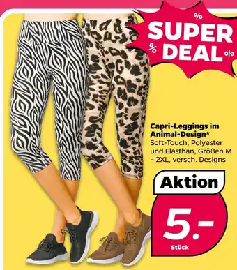 NETTO Capri-leggings im animal-design Angebot