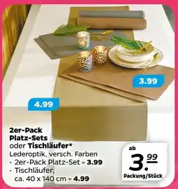 NETTO 2er-pack platz-sets oder tischläufer Angebot