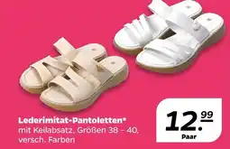 NETTO Lederimitat-pantoletten Angebot