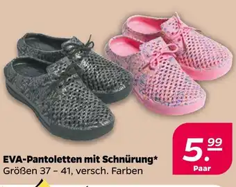 NETTO Eva-pantoletten mit schnürung Angebot
