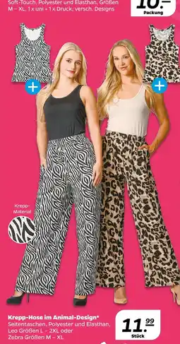 NETTO Krepp-hose im animal-design Angebot
