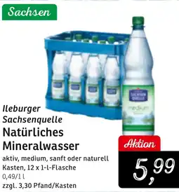 KONSUM Ileburger Sachsenquelle Natürliches Mineralwasser Angebot