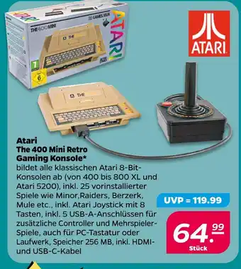 NETTO Atari the 400 mini retro gaming konsole Angebot