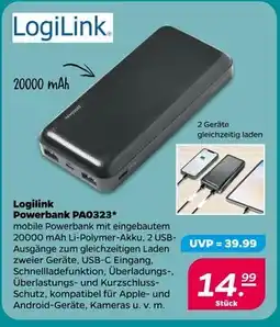 NETTO Logilink powerbank pa0323 Angebot