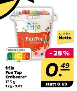 NETTO Frija erdbeerjoghurt Angebot