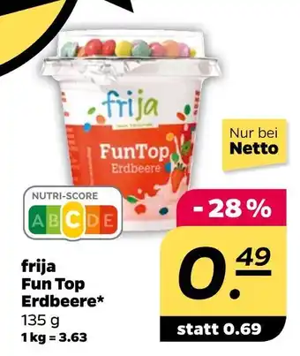 NETTO Frija erdbeerjoghurt Angebot