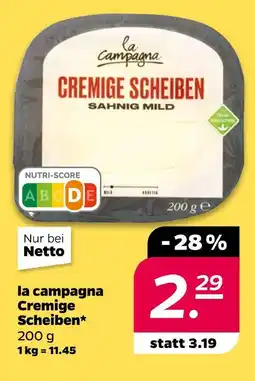 NETTO La campagna cremige scheiben Angebot