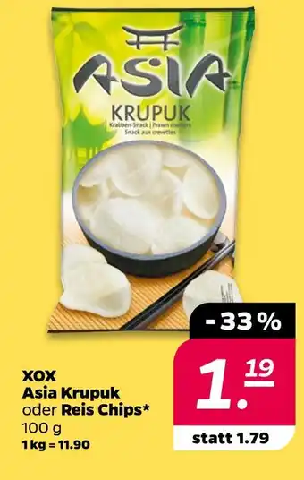 NETTO Xox asia krupuk oder reis chips Angebot