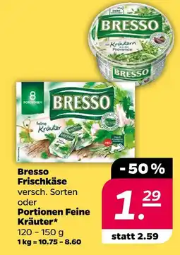 NETTO Bresso frischkäse oder portionen feine kräuter Angebot