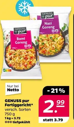NETTO Genuss pur fertiggericht Angebot