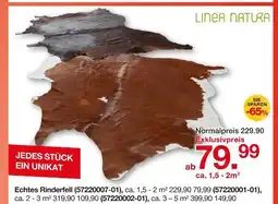 Möbelzentrum Pforzheim Linea natura echtes rinderfell Angebot