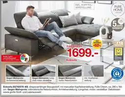 Möbelzentrum Pforzheim Pure home ecksofa Angebot