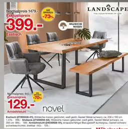 Möbelzentrum Pforzheim Landscape esstisch, sitzbank oder armlehnstuhl Angebot
