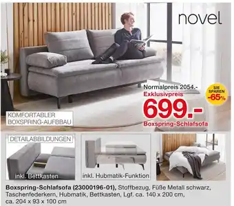 Möbelzentrum Pforzheim Novel boxspring-schlafsofa Angebot