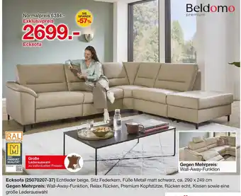 Möbelzentrum Pforzheim Beldomo ecksofa Angebot