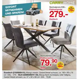 Möbelzentrum Pforzheim Carryhome essstisch Angebot