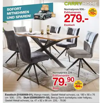 Möbelzentrum Pforzheim Carryhome essstisch Angebot