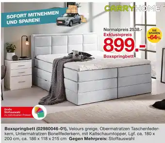 Möbelzentrum Pforzheim Boxspringbett (02980046-01) Angebot