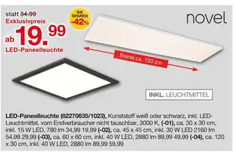 Möbelzentrum Pforzheim Novel led-paneelleuchte Angebot