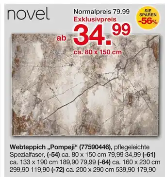 Möbelzentrum Pforzheim Webteppich „pompeji“ Angebot