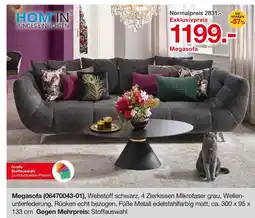Möbelzentrum Pforzheim Hom'in megasofa Angebot