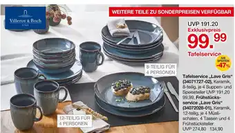 Möbelzentrum Pforzheim Villeroy & boch tafelservice „lave gris“ Angebot
