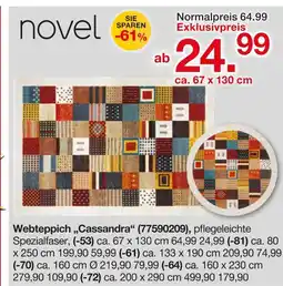 Möbelzentrum Pforzheim Novel webteppich „cassandra“ Angebot