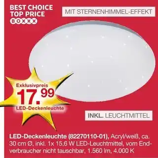 Möbelzentrum Pforzheim Boxxx led-deckenleuchte Angebot