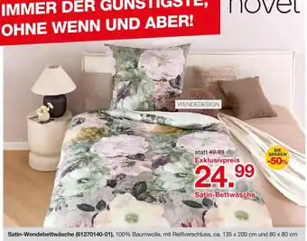 Möbelzentrum Pforzheim Novel satin-wendebettwäsche Angebot