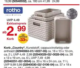 Möbelzentrum Pforzheim Korb „country“ Angebot