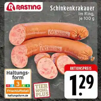 E-Center Rasting schinkenkrakauer Angebot