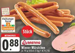 E-Center Rasting wiener würstchen Angebot