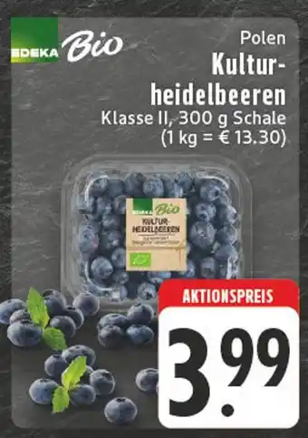 E-Center Edeka bio kulturheidelbeeren Angebot
