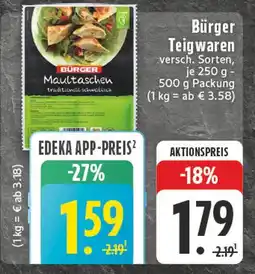 E-Center Burger maultaschen Angebot