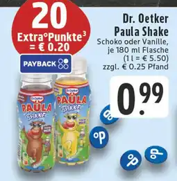 E-Center Dr. oetker paula shake schoko Angebot
