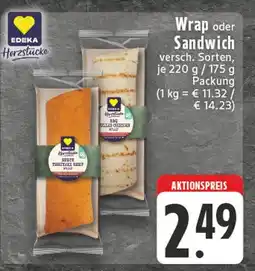 E-Center Edeka herzstücke wrap Angebot
