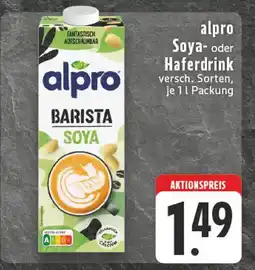 E-Center Alpro soya- oder haferdrink Angebot