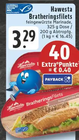E-Center Hawesta bratheringsfilets Angebot