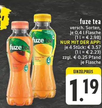 E-Center Fuze tea schwarzer tee pfirsich Angebot