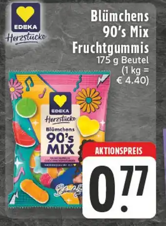 E-Center Edeka herzstücke blümchens 90's mix fruchtgummis Angebot