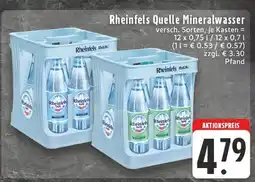 E-Center Rheinfels quelle mineralwasser Angebot