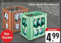 E-Center Schloss quelle mineralwasser Angebot