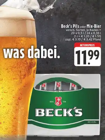 E-Center Beck's beck's pils Angebot