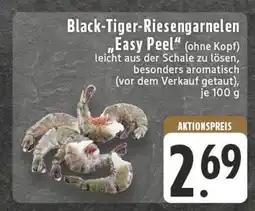 E-Center Black-tiger-riesengarnelen easy peel Angebot