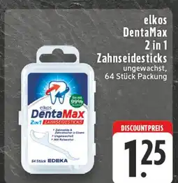 E-Center Elkos dentamax 2 in 1 zahnseidesticks Angebot