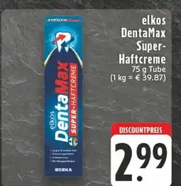 E-Center Elkos dentamax super-haftcreme Angebot