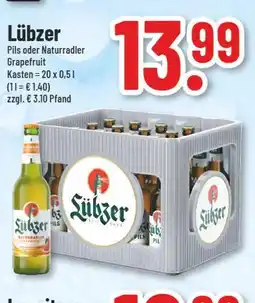 trinkgut Lübzer pils oder naturradler grapefruit Angebot